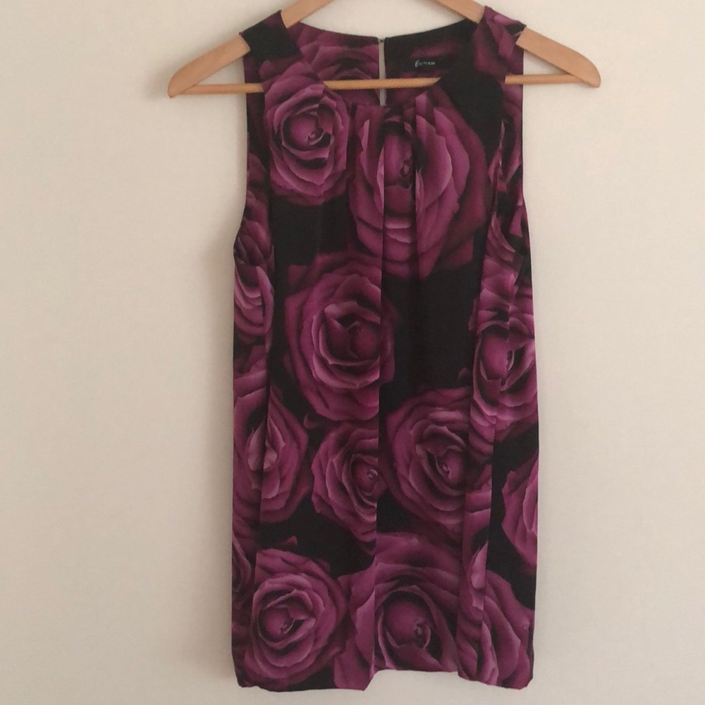 Rose shift top